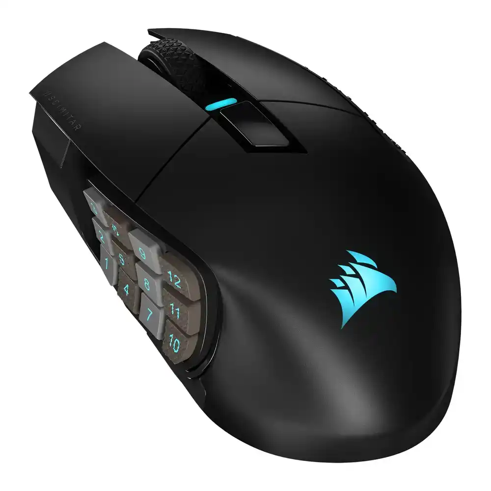 (image for) Corsair SCIMITAR WIRELESS MMO/MOBA Optical Gaming Mouse